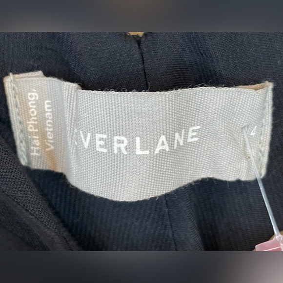 NWOT Everlane The City Stripe Midi Dress in Black Size 4 - Picture 7 of 16